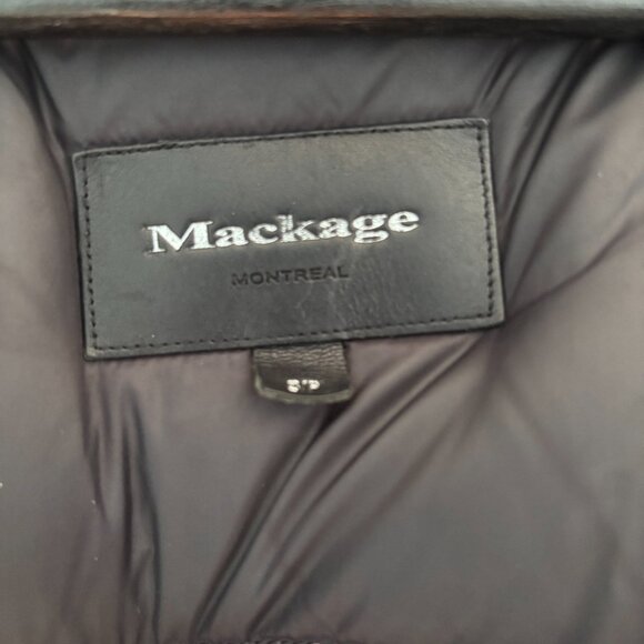 Mackage black down coat with black fur hood - Size small - Great condition - Picture 6 of 6